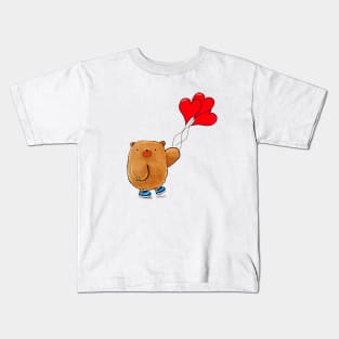 Valentines Bear Kids T-Shirt